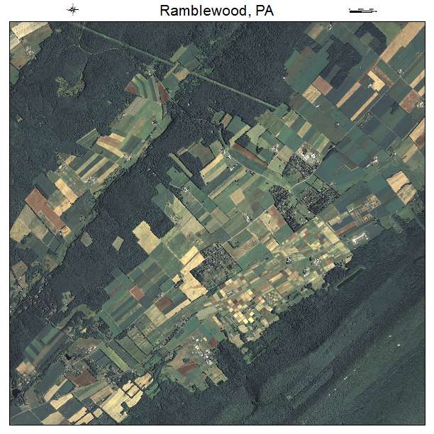 Ramblewood, PA air photo map