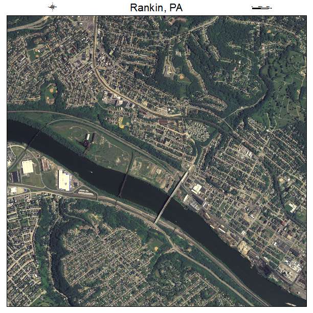 Rankin, PA air photo map