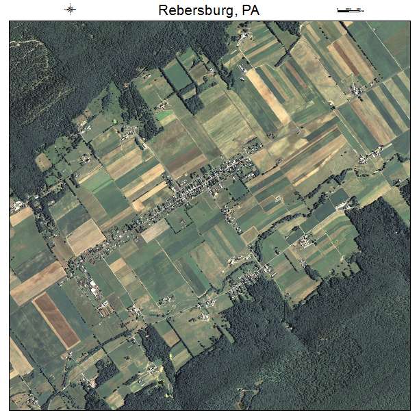 Rebersburg, PA air photo map