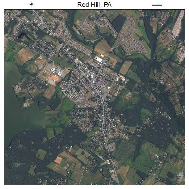Red Hill, PA air photo map
