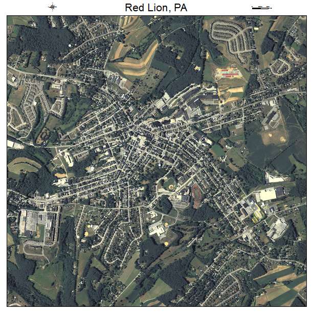Red Lion, PA air photo map