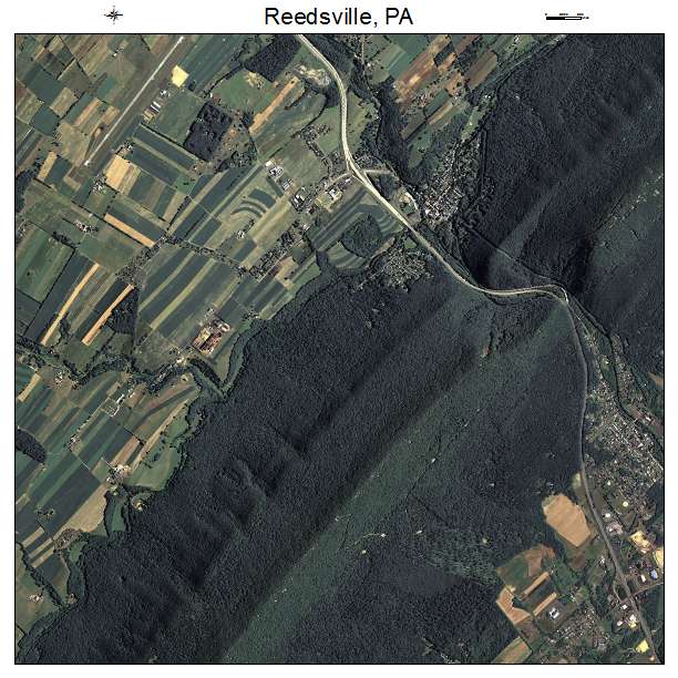 Reedsville, PA air photo map