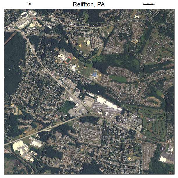 Reiffton, PA air photo map