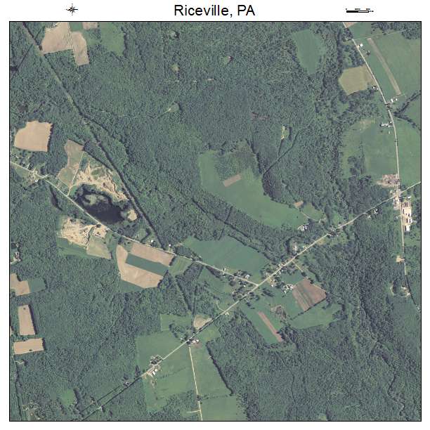 Riceville, PA air photo map