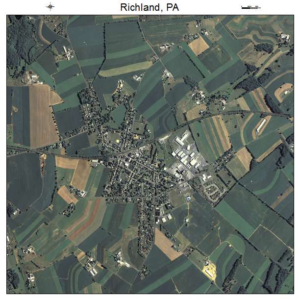 Richland, PA air photo map