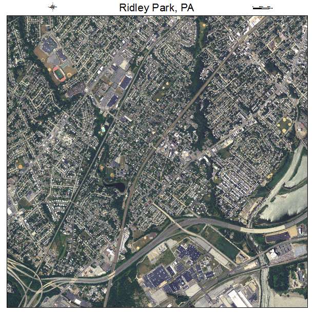 Ridley Park, PA air photo map