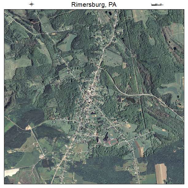 Rimersburg, PA air photo map