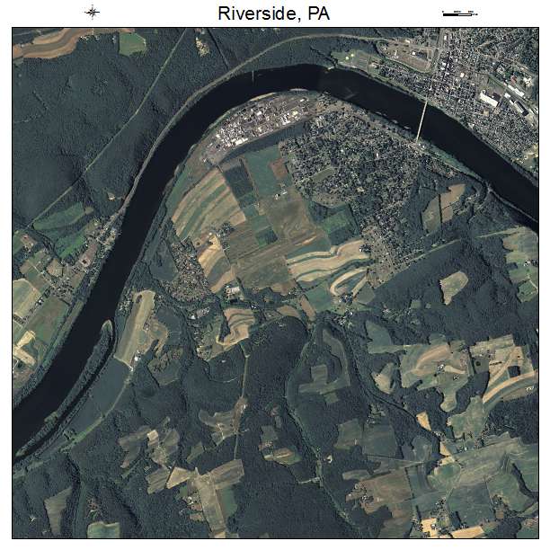 Riverside, PA air photo map
