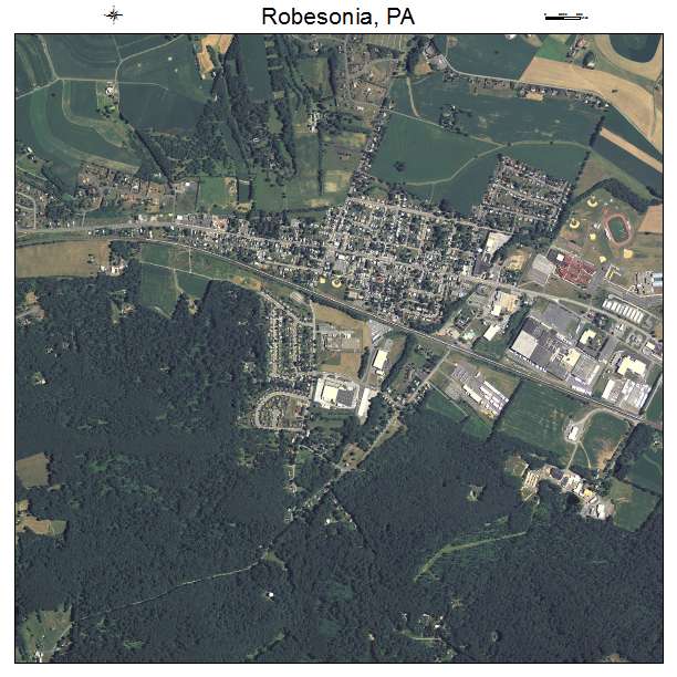 Robesonia, PA air photo map