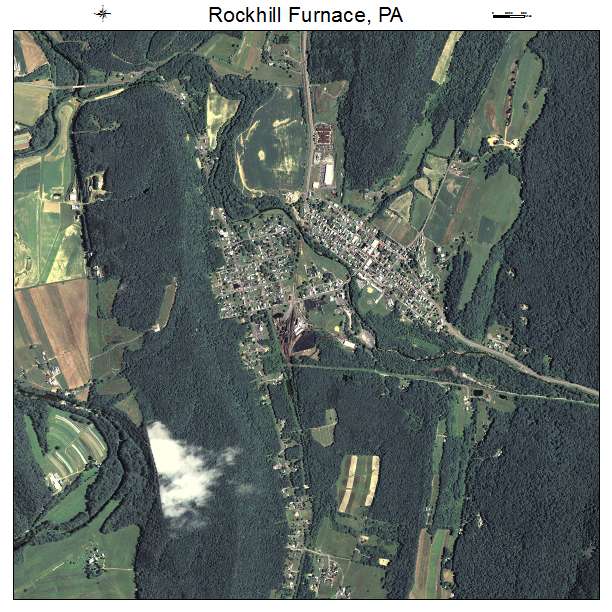 Rockhill Furnace, PA air photo map