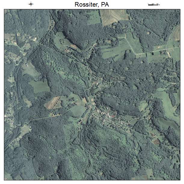 Rossiter, PA air photo map
