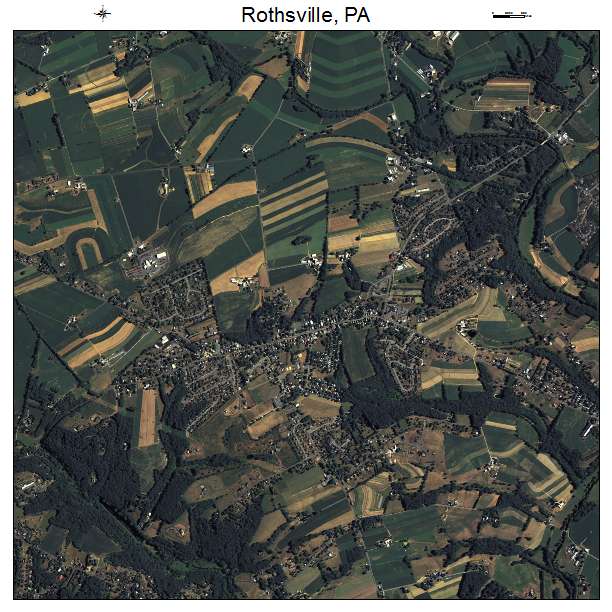 Rothsville, PA air photo map