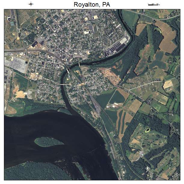 Royalton, PA air photo map