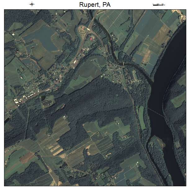 Rupert, PA air photo map