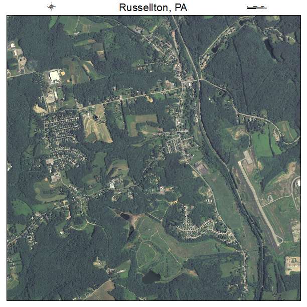 Russellton, PA air photo map