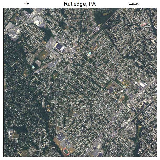 Rutledge, PA air photo map