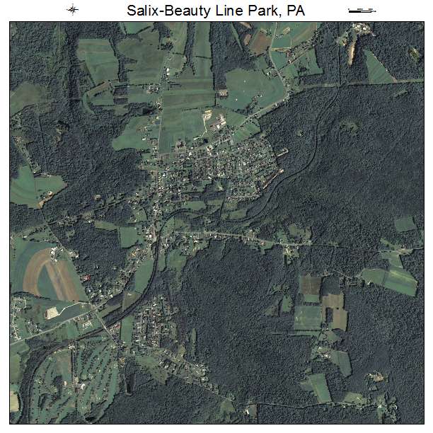 Salix Beauty Line Park, PA air photo map