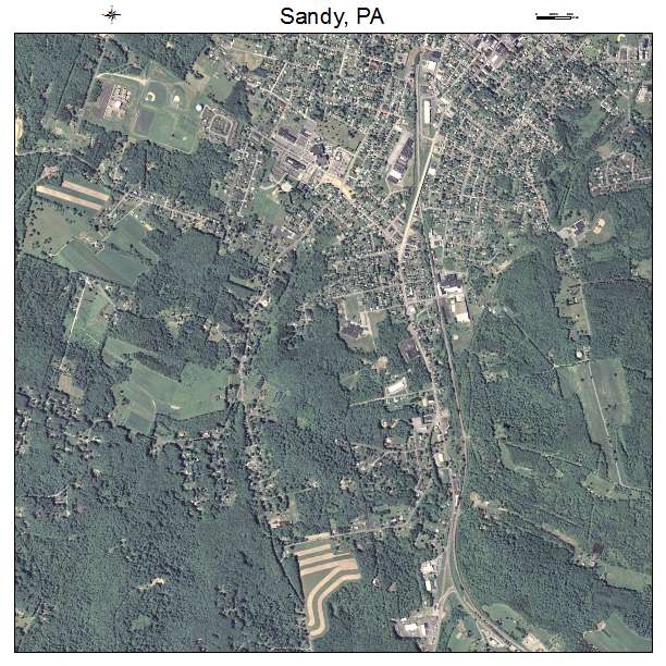 Sandy, PA air photo map