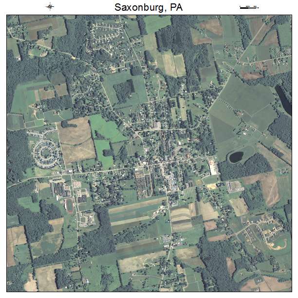 Saxonburg, PA air photo map
