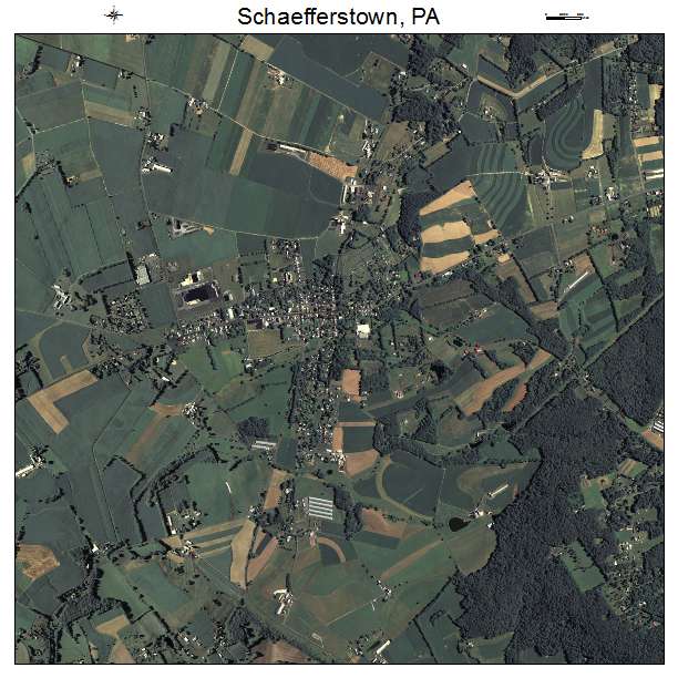 Schaefferstown, PA air photo map