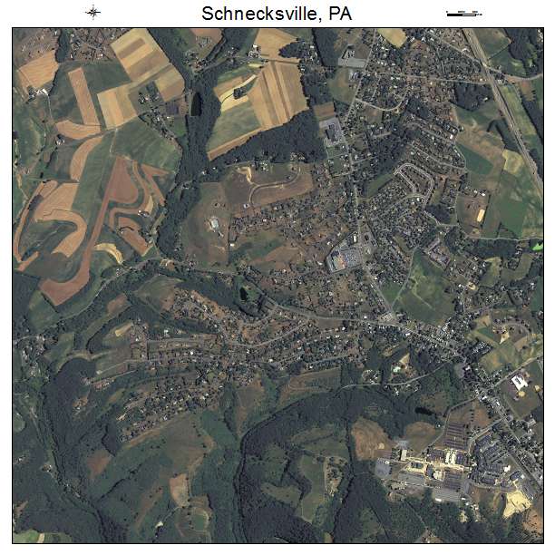 Schnecksville, PA air photo map