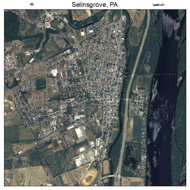 Selinsgrove, PA air photo map
