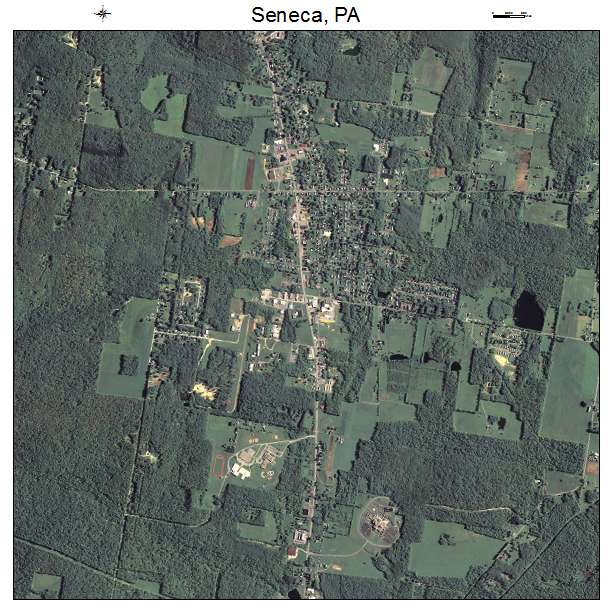Seneca, PA air photo map
