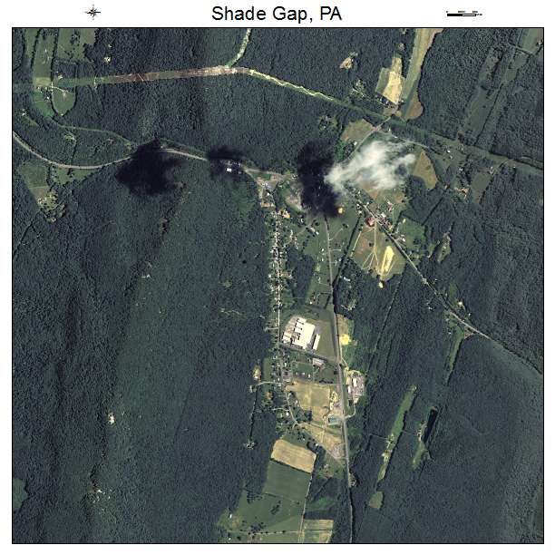 Shade Gap, PA air photo map