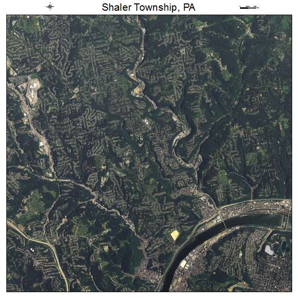 Shaler Township, PA air photo map