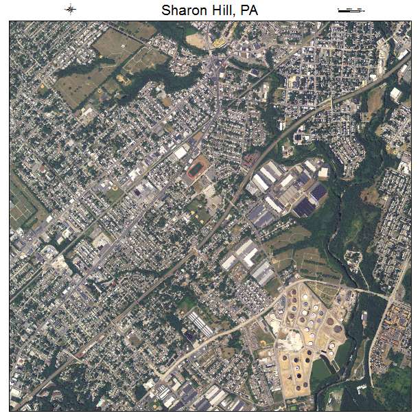 Sharon Hill, PA air photo map