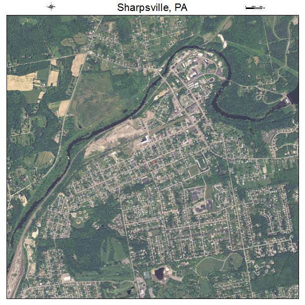 Sharpsville, PA air photo map