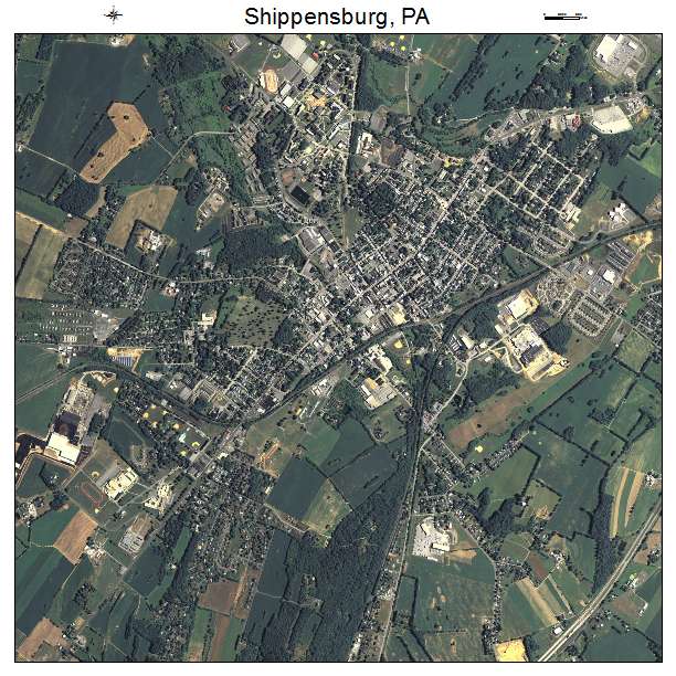 Shippensburg, PA air photo map