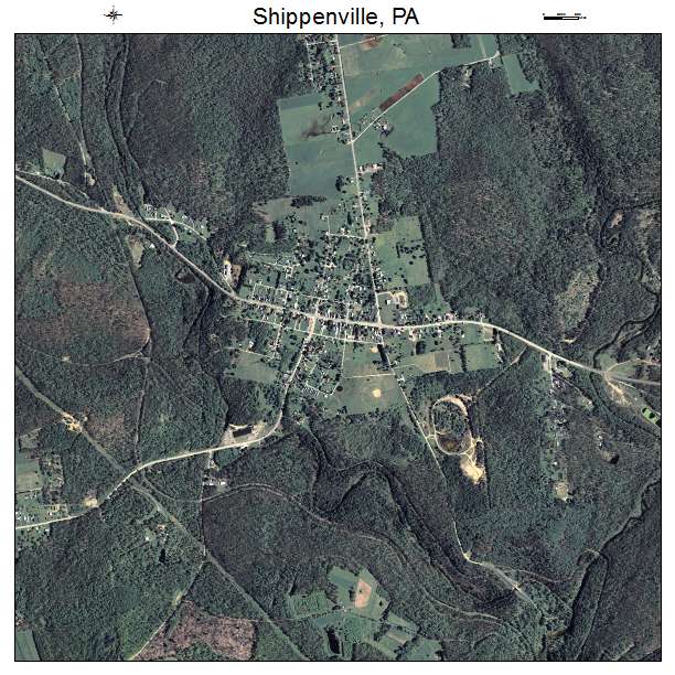 Shippenville, PA air photo map