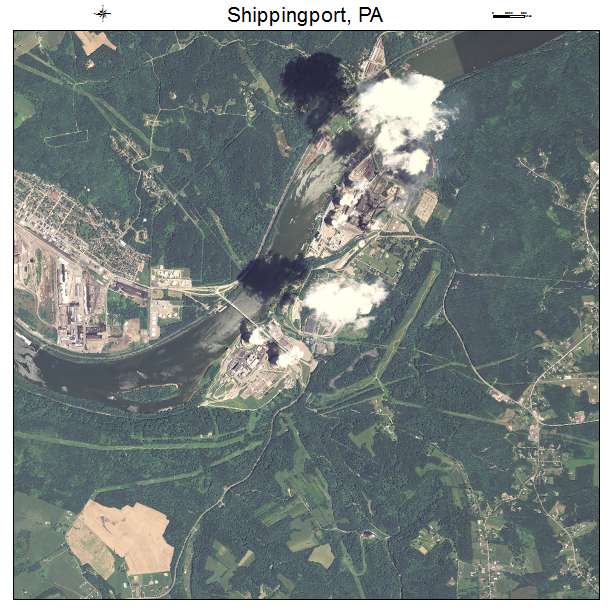 Shippingport, PA air photo map