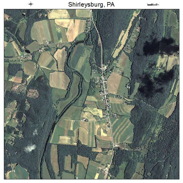 Shirleysburg, PA air photo map