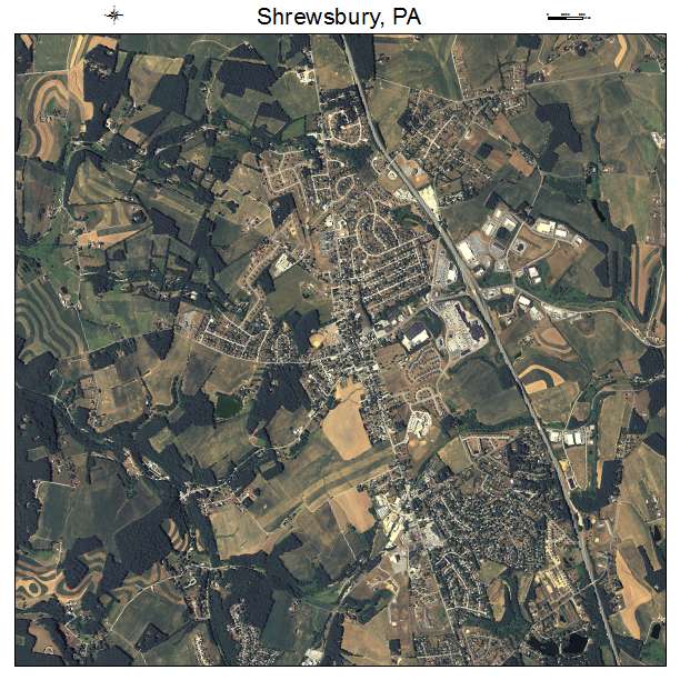 Shrewsbury, PA air photo map
