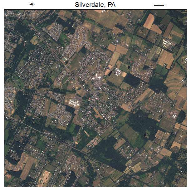 Silverdale, PA air photo map