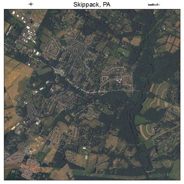 Skippack, PA air photo map