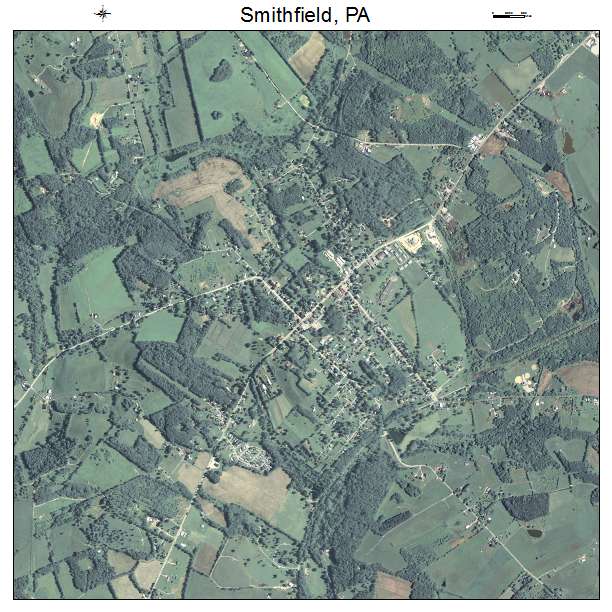Smithfield, PA air photo map