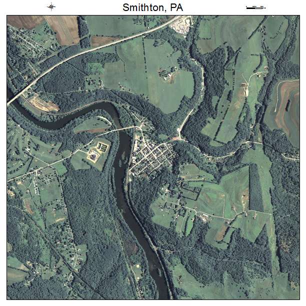 Smithton, PA air photo map