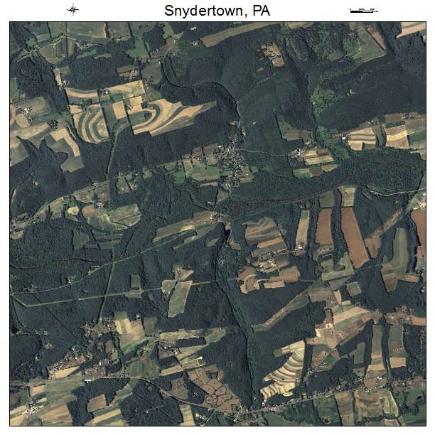 Snydertown, PA air photo map