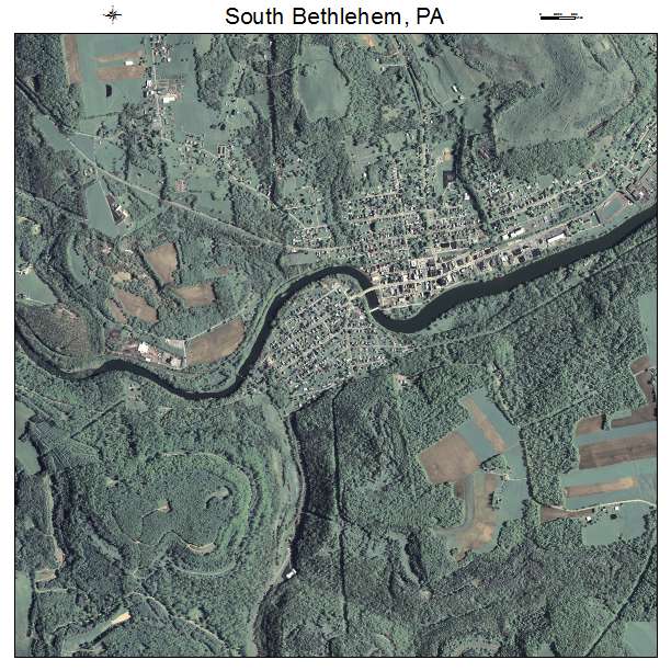 South Bethlehem, PA air photo map