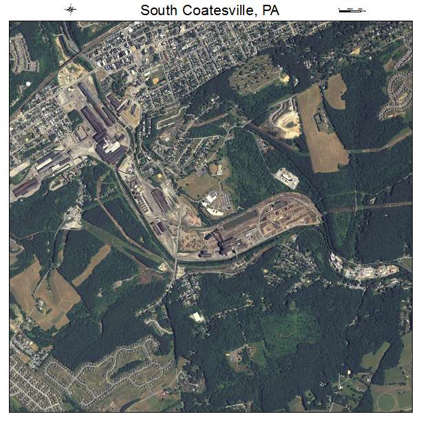 South Coatesville, PA air photo map