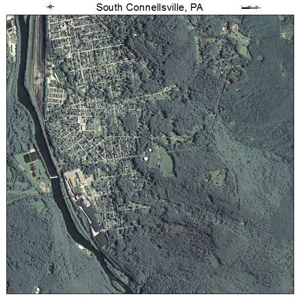 South Connellsville, PA air photo map