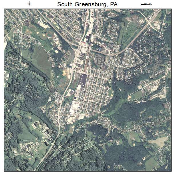 South Greensburg, PA air photo map