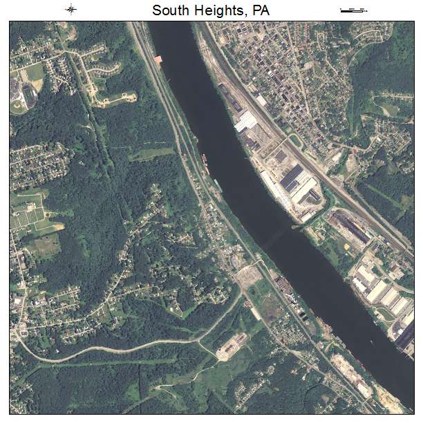 South Heights, PA air photo map