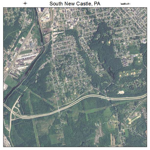 South New Castle, PA air photo map