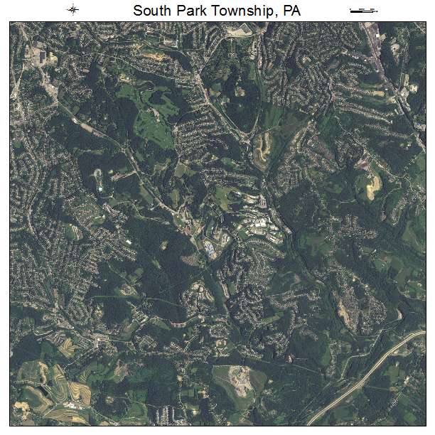 South Park Township, PA air photo map