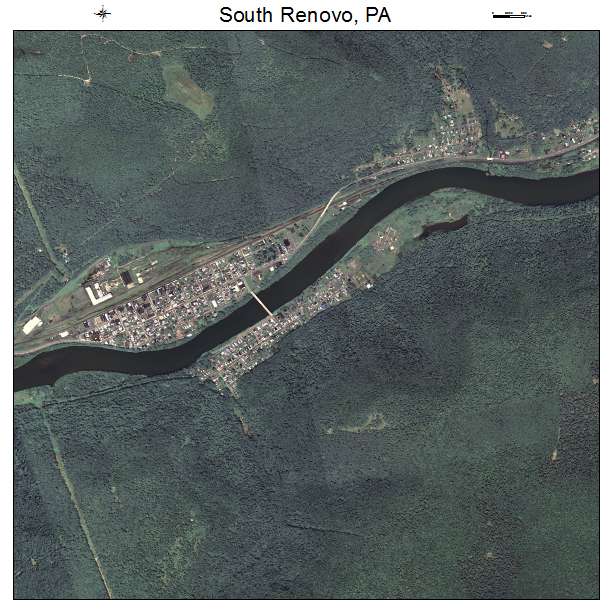 South Renovo, PA air photo map