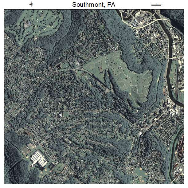 Southmont, PA air photo map